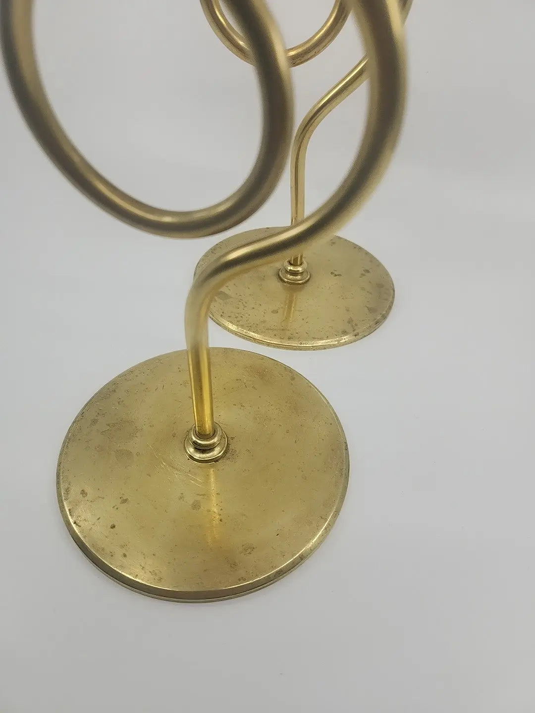 Vintage Mason Regulator Co Loop Brass Candle Holders -  Mason Regulator Company